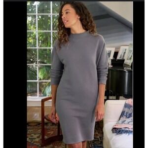 Frank & Eileen ISABELLE Elephant, Triple Fleece Gray Size XS Mock Neck Classic